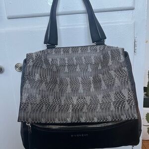 Givenchy Black and Gray Textured Women's Bag